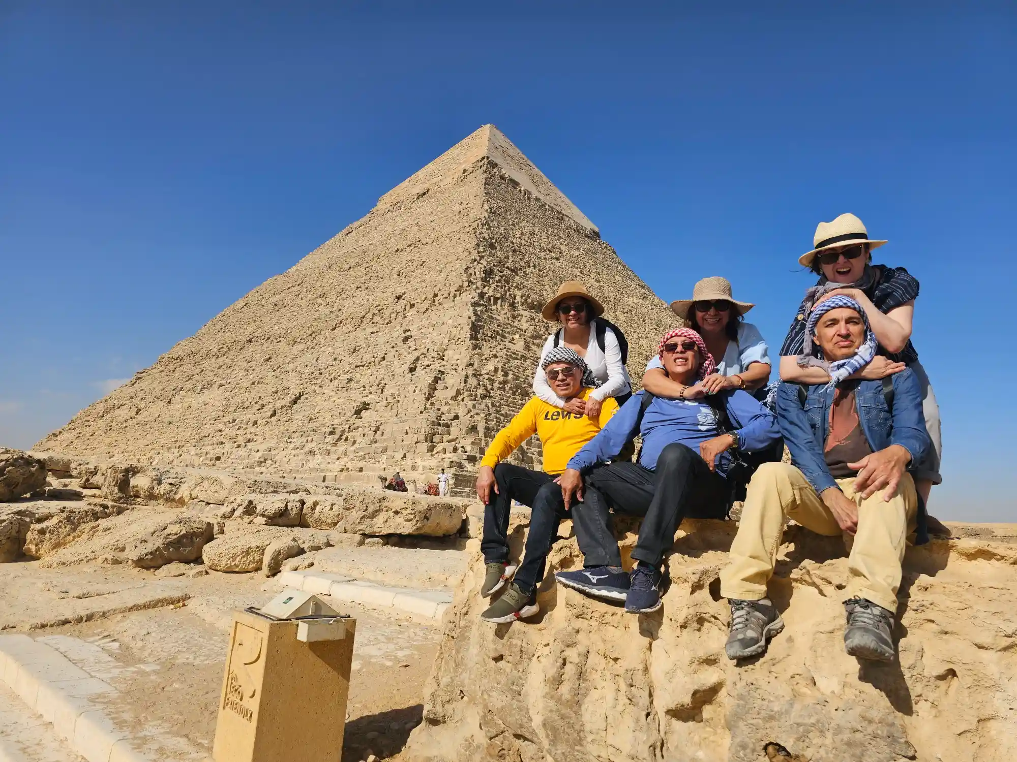 Giza pyramids and Sphinx includes Local Lunch And Felucca Ride.