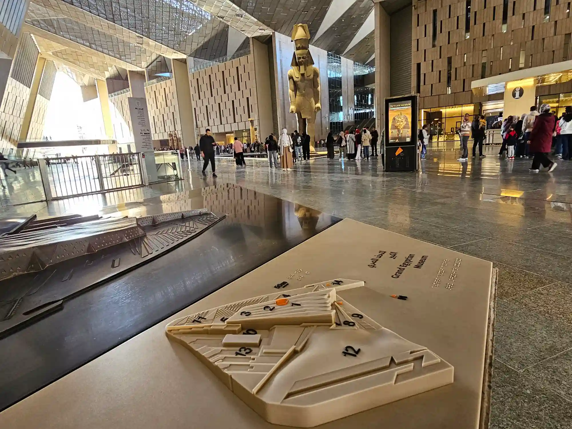 Grand Egyptian Museum and Egyptian museum